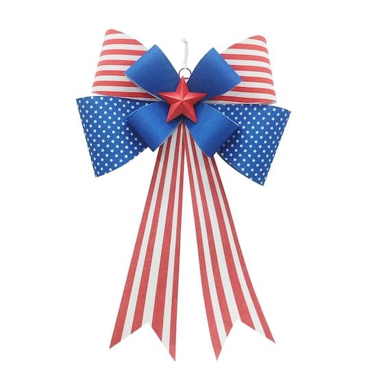 24.5" Stars & Stripes Bow Wall Décor by Celebrate It™